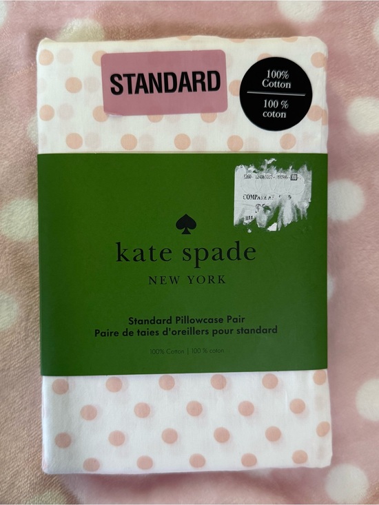 kate spade Other - kate spade Pink Polka Dot Standard Pillowcase Pair